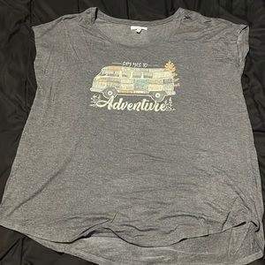 Grey “say yes to adventure” t-shirt (large)